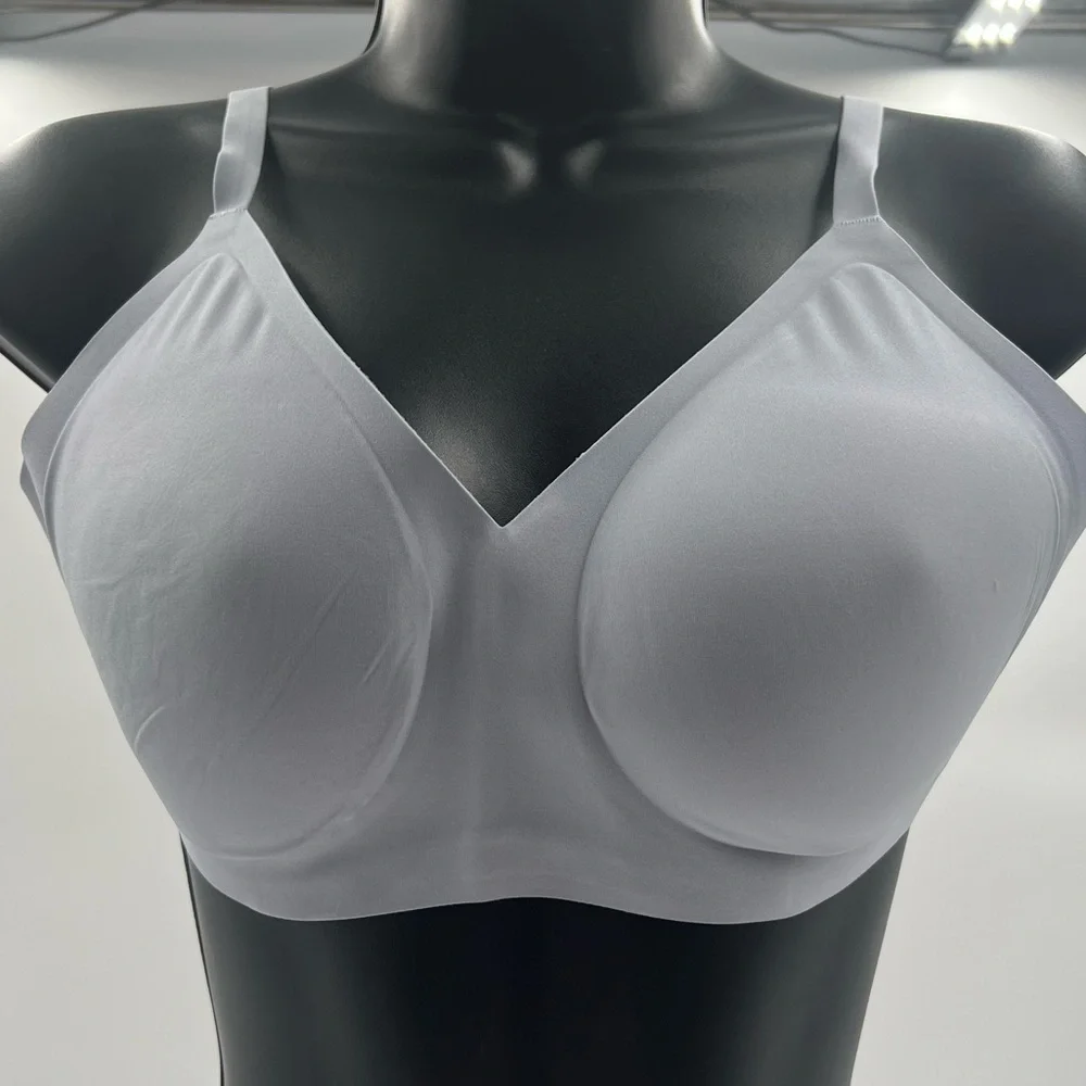GAGLI Womens Wireless Soft Support Bra Light Blue Seamless Padded Size‎ M NEW